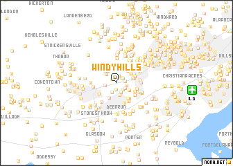 map of Windy Hills