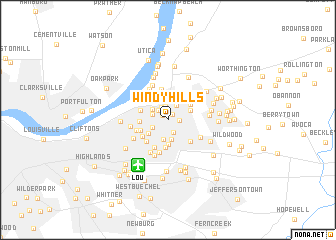 map of Windy Hills