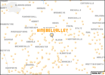 map of Wine Bel Valley