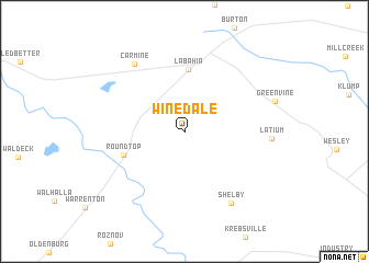 map of Winedale