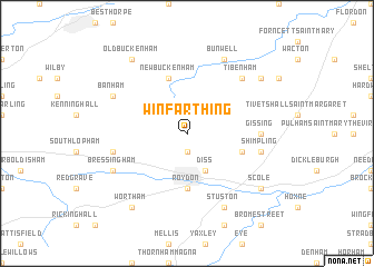 map of Winfarthing