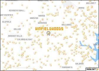 map of Winfield Woods