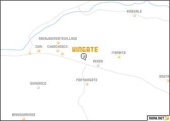 map of Wingate