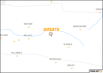 map of Wingate