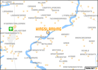 map of Wings Landing