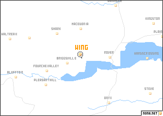 map of Wing