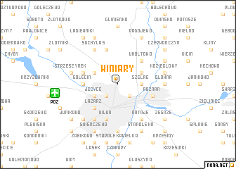 map of Winiary