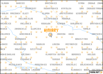 map of Winiary