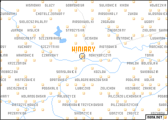 map of Winiary