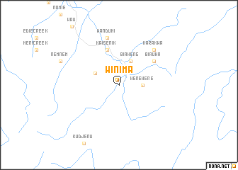 map of Winima