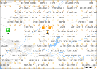 map of Winkel