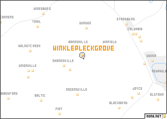 map of Winklepleck Grove