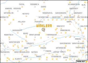 map of Winklern