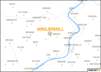 map of Winklers Mill