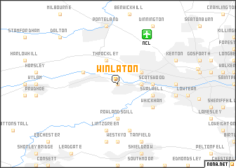 map of Winlaton