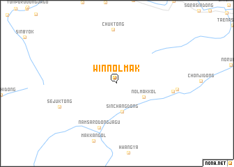 map of Winnŏlmak