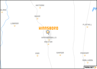 map of Winnsboro