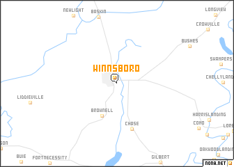 map of Winnsboro