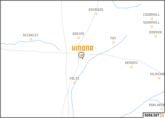 map of Winona