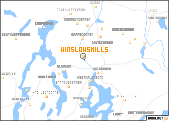 map of Winslows Mills