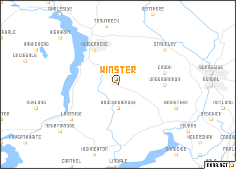 map of Winster