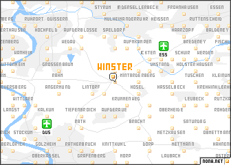 map of Winster