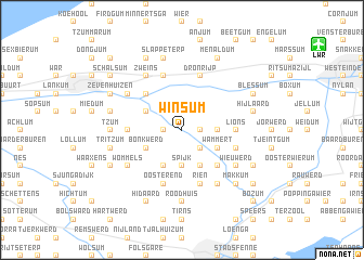 map of Winsum