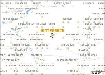 map of Winterbach