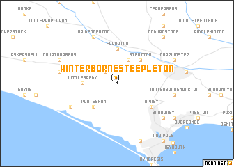 map of Winterborne Steepleton