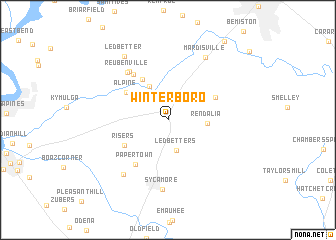 map of Winterboro