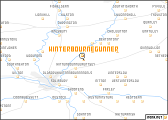 map of Winterbourne Gunner