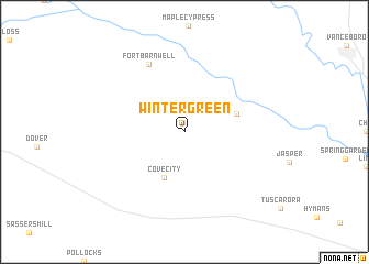 map of Wintergreen