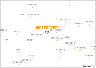 map of Wintergreen