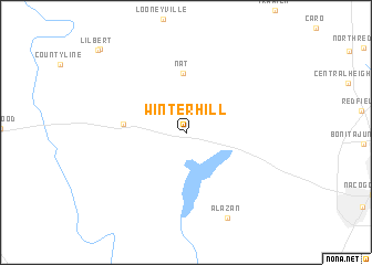 map of Winter Hill