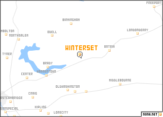 map of Winterset