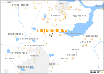 map of Winter Springs