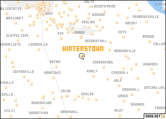 map of Winterstown