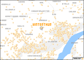 map of Winterthur
