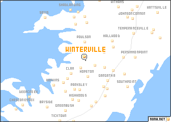 map of Winterville