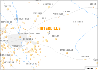 map of Winterville