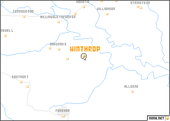 map of Winthrop