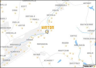 map of Winton