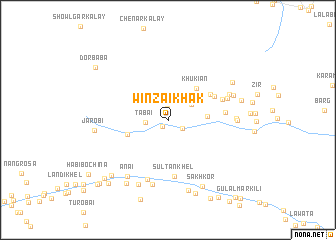 map of Winzai Khak