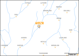 map of Winza