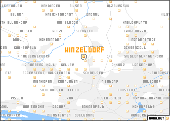 map of Winzeldorf