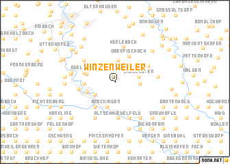 map of Winzenweiler