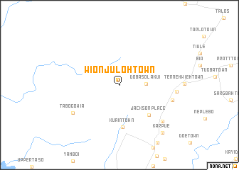 map of Wion Juloh Town