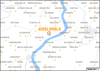 map of Wiośło Małe