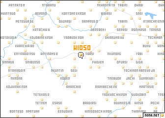 map of Wioso