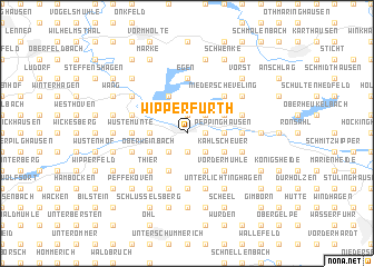 map of Wipperfürth